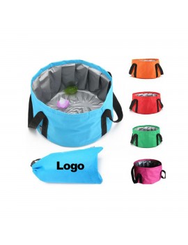 Multifunctional Collapsible Portable Wash Basin Folding Bucket Bag