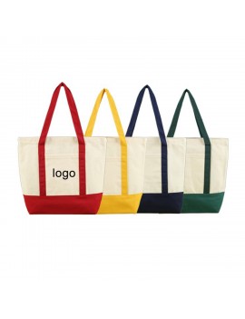 Patchwork Canvas Tote Bag