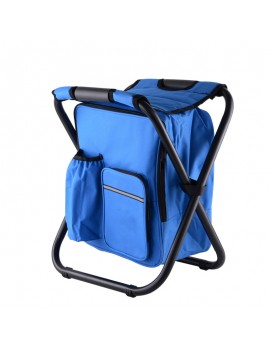 New Arrival Portable Folding Cooler Bag Chair Creative Fashion Backpack Cooler Chair Camping Chair Leisure Fishing Seat