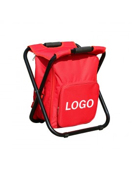 Outdoor Folding Leisure Backpack Cooler Bag Chair Beach Chair Camping Chair with Storage Bag 