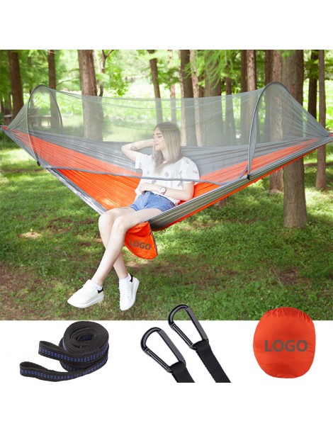Automatic quick-opening mosquito net hammock