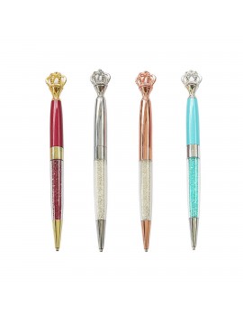   Create Virtual Sample  Download Crown Diamonds Crystal Metal Pen with Rhinestone