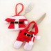 Christmas Santa Suit Tableware Holder