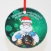 3" Ceramic Circle Christmas Ornament