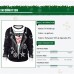 Christmas new personality punk style 3d digital printing long-sleeved round neck lovers sweater