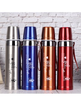 304 Stainless Steel Armored Bullet Vacuum Cup Outdoor Portable Sports Bottle