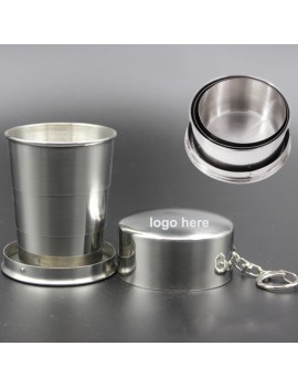 201 Stainless Steel Travel Portable Folding Cup